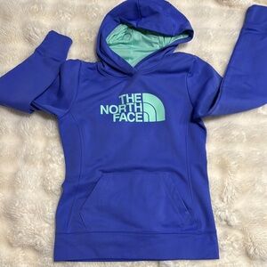 The North Face Blue and Green Hoodie Sweatshirt